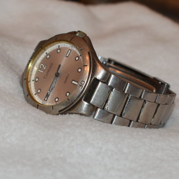 Vintage Timex Carriage Quartz Watch Silver/Silver - Picture 7 of 13